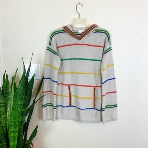 UNIF Sweater-Knit Striped Sweatshirt - Medium